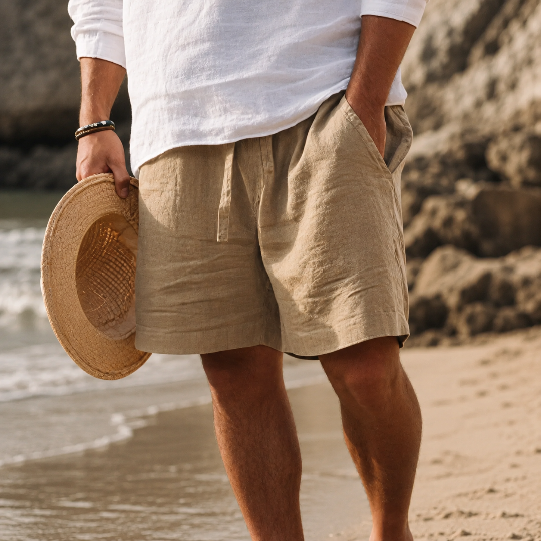 BENNETTVALE MEN’S LINEN SUMMER SHORTS