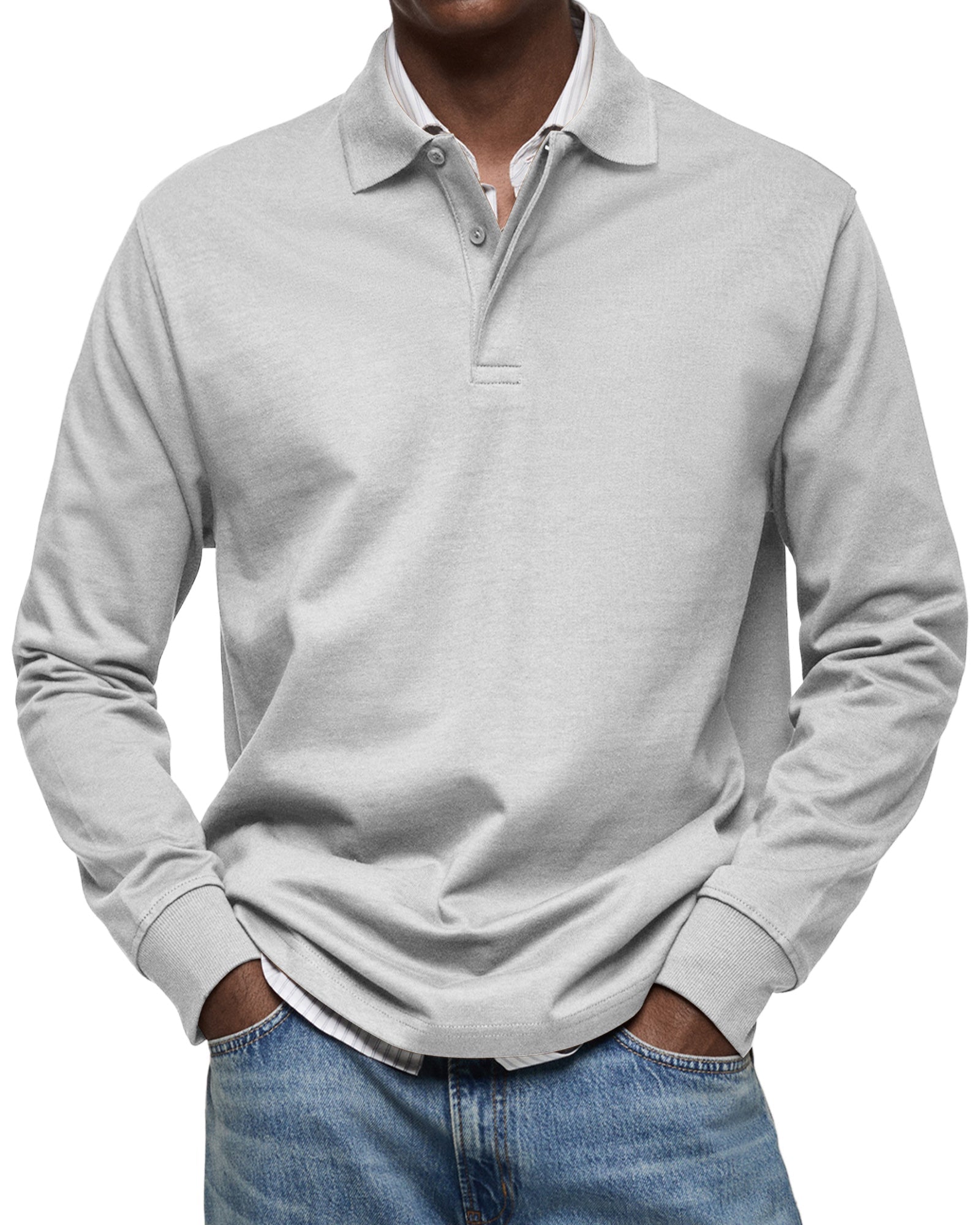 BENNETTVALE MEN’S REFINED LONG SLEEVE POLO