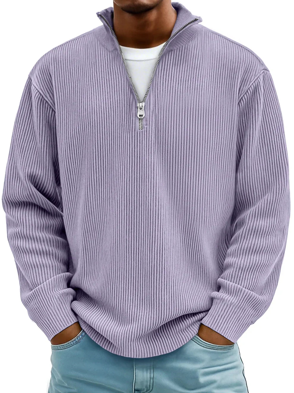 BENNETTVALE MEN’S TREND ZIP KNIT JUMPER