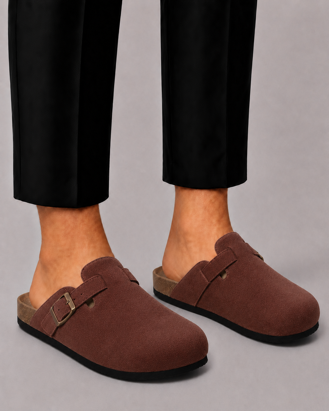 BENNETTVALE MEN’S SUEDE CLOG SLIP-ONS
