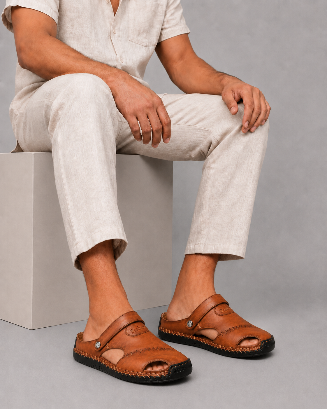 BENNETTVALE MEN’S CLOSED TOE COMFORT SANDALS