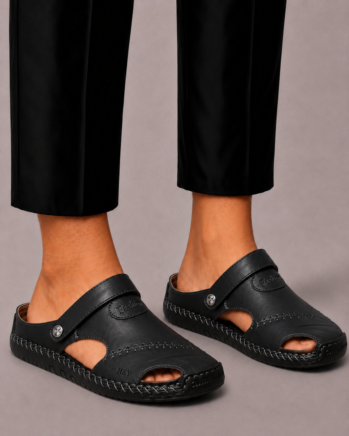 BENNETTVALE MEN’S CLOSED TOE COMFORT SANDALS