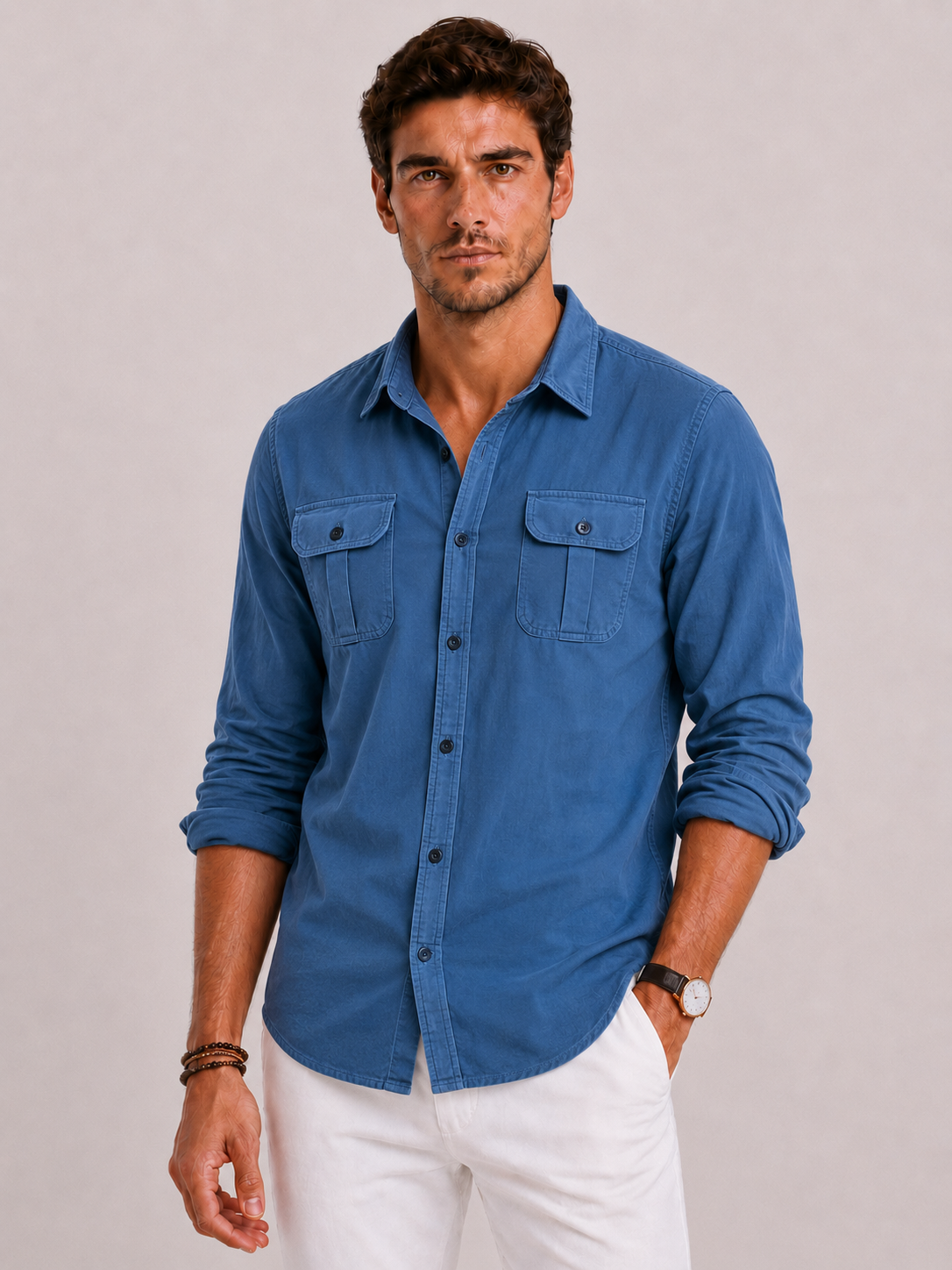 BENNETTVALE MEN’S SMART CASUAL BUTTON-UP SHIRT