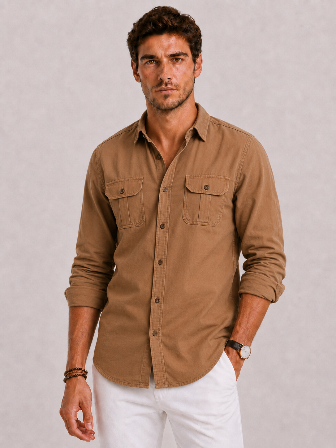 BENNETTVALE MEN’S SMART CASUAL BUTTON-UP SHIRT