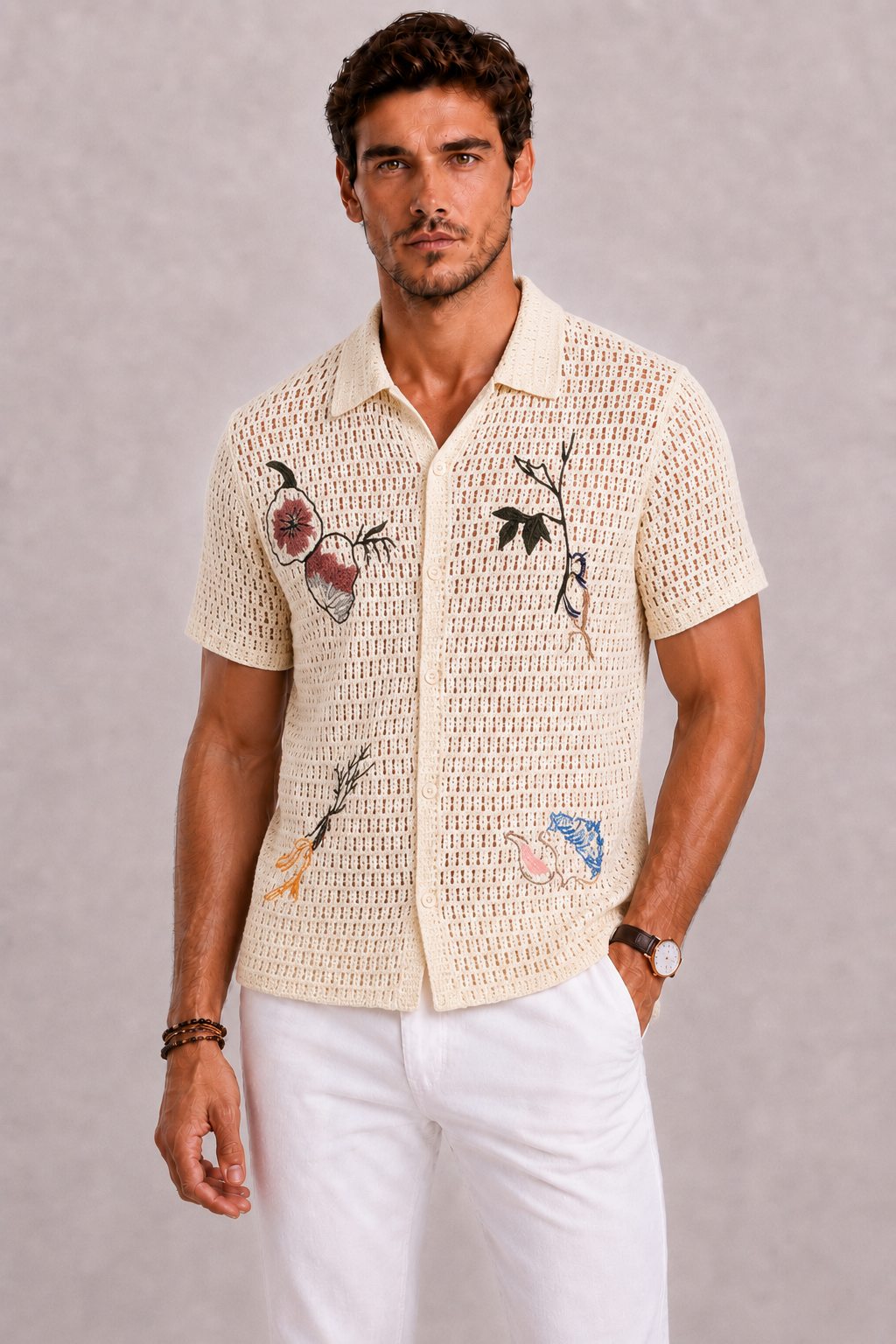 BENNETTVALE MEN’S RESORT CROCHET POLO