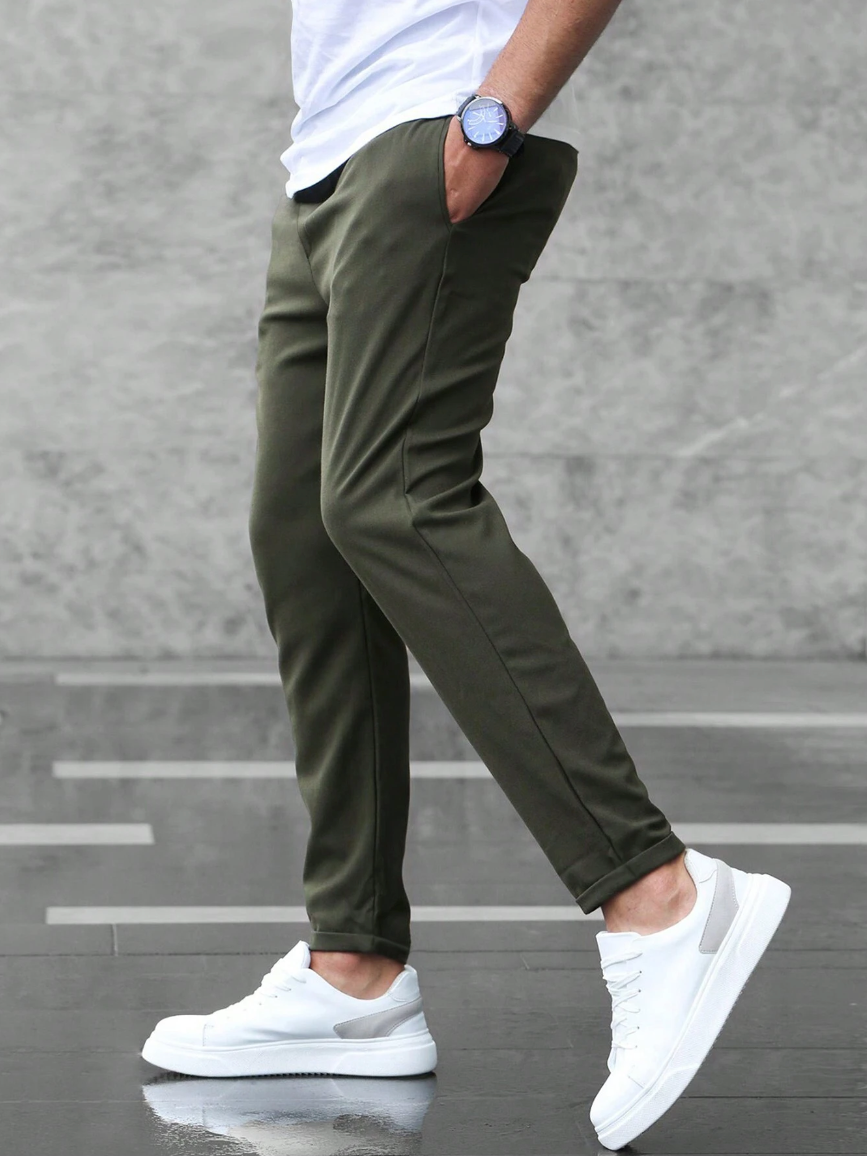 BENNETTVALE MEN’S SLIM FIT DRAWSTRING TROUSERS