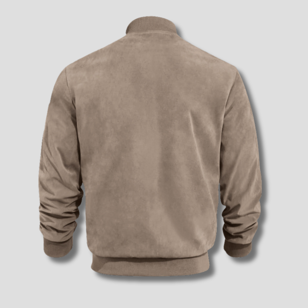 BENNETTVALE MEN’S FAUX SUEDE BOMBER JACKET