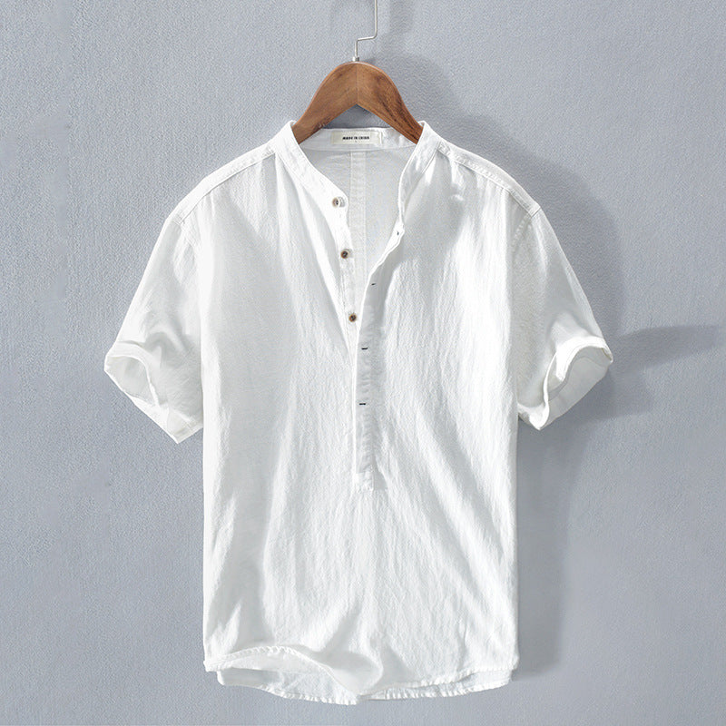 BENNETTVALE MEN’S RELAXED LINEN SUMMER SHIRT