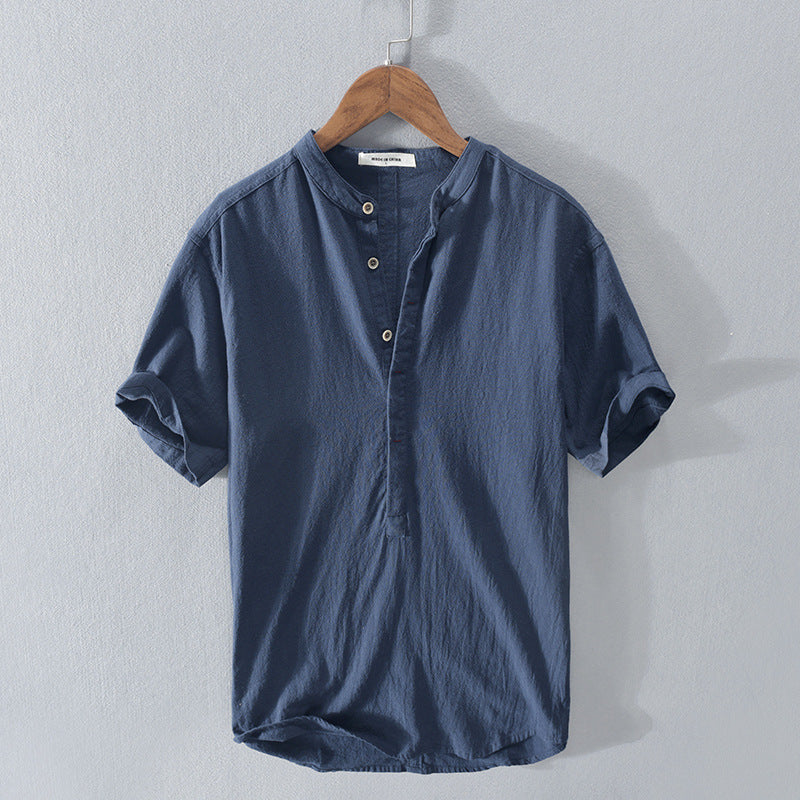 BENNETTVALE MEN’S RELAXED LINEN SUMMER SHIRT