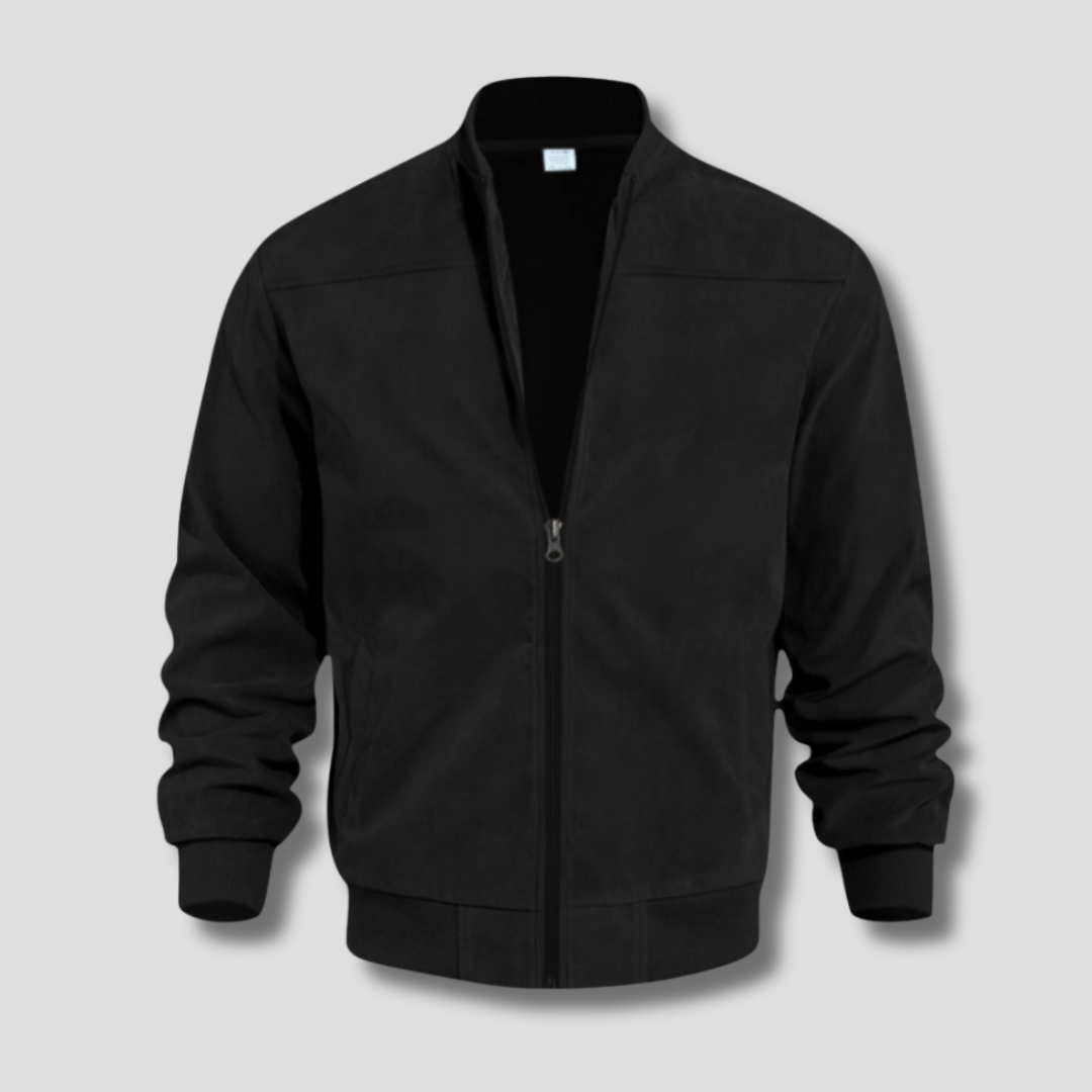 BENNETTVALE MEN’S FAUX SUEDE BOMBER JACKET