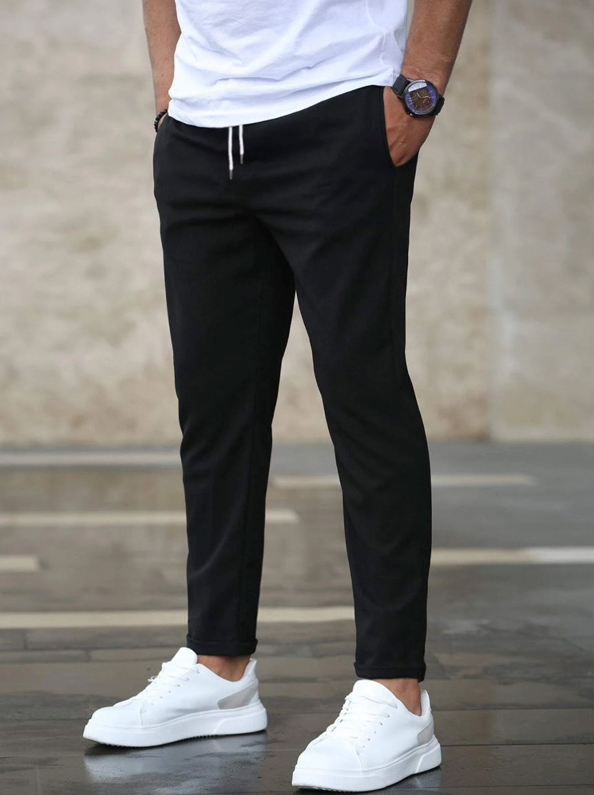BENNETTVALE MEN’S SLIM FIT DRAWSTRING TROUSERS