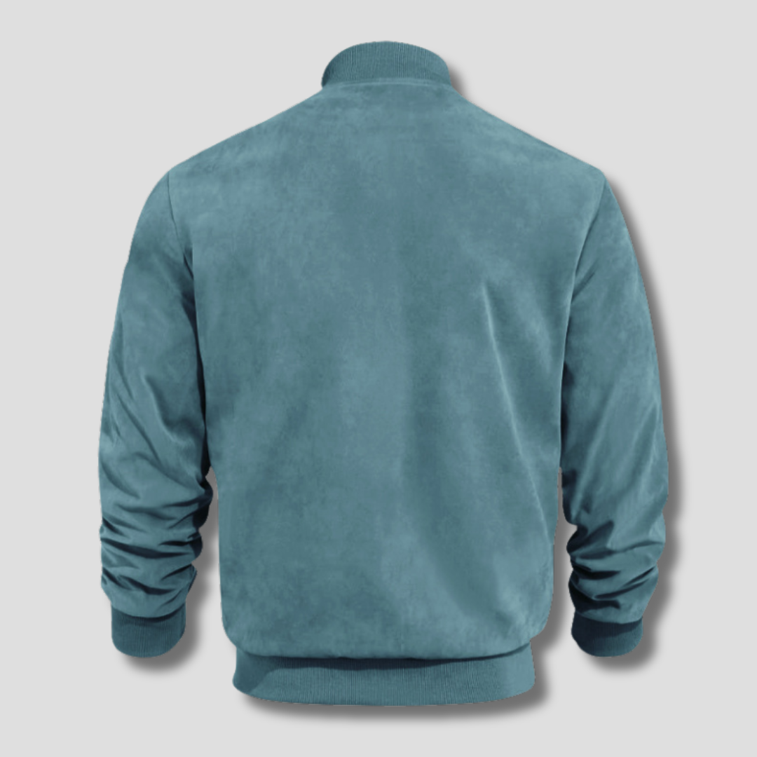 BENNETTVALE MEN’S FAUX SUEDE BOMBER JACKET