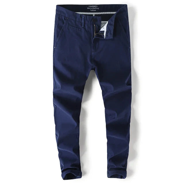 SLIM STRAIGHT CHINO PANTS