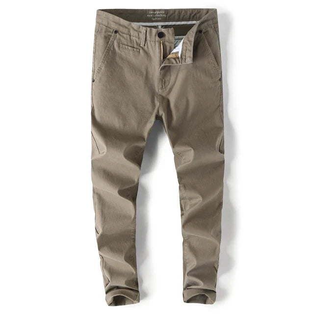 SLIM STRAIGHT CHINO PANTS