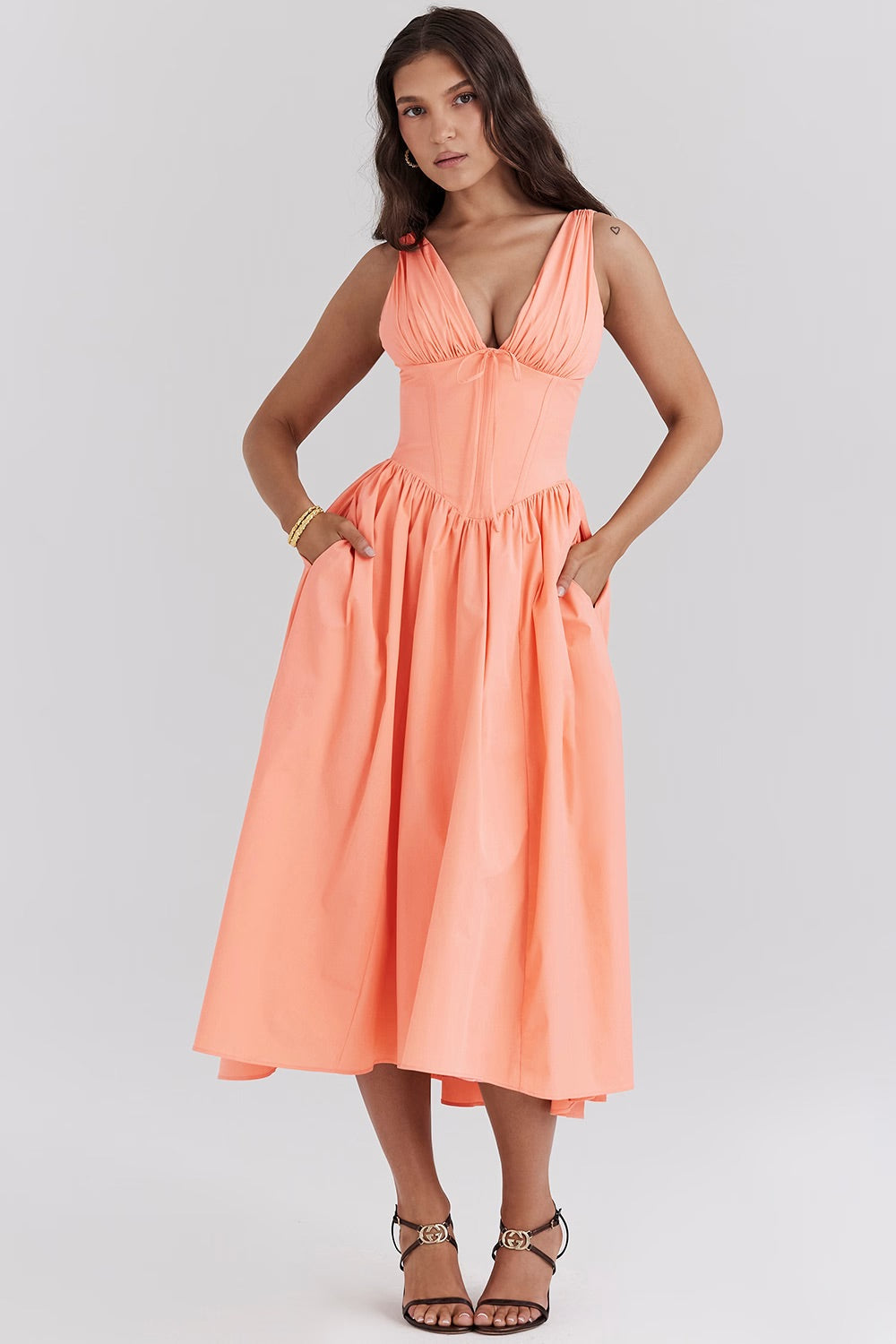BENNETTVALE WOMEN’S ELEGANT SUMMER MIDI DRESS
