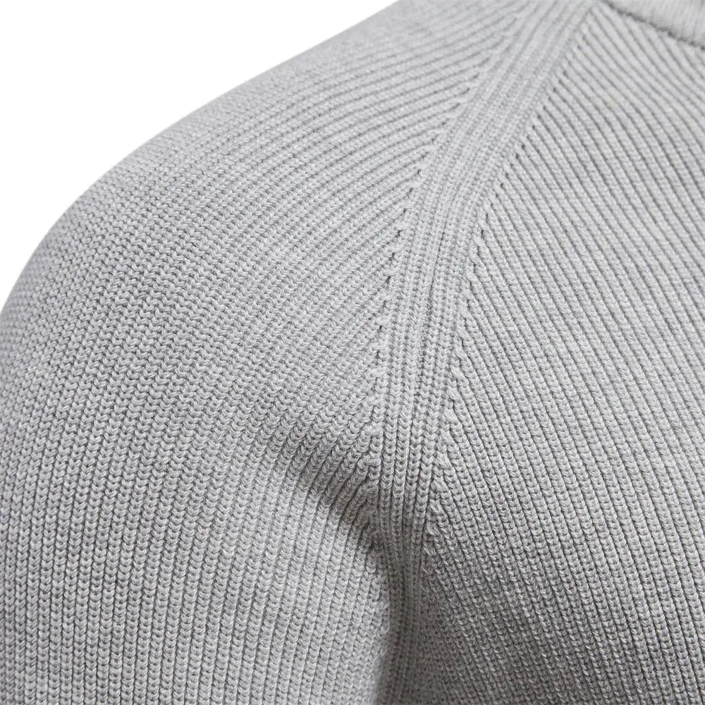 MEN’S HALF-ZIP WOOL-BLEND SWEATER
