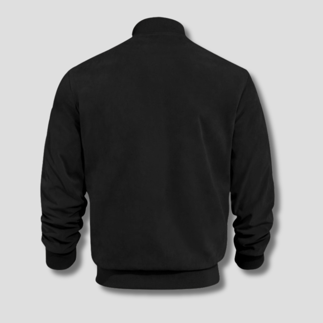 BENNETTVALE MEN’S FAUX SUEDE BOMBER JACKET