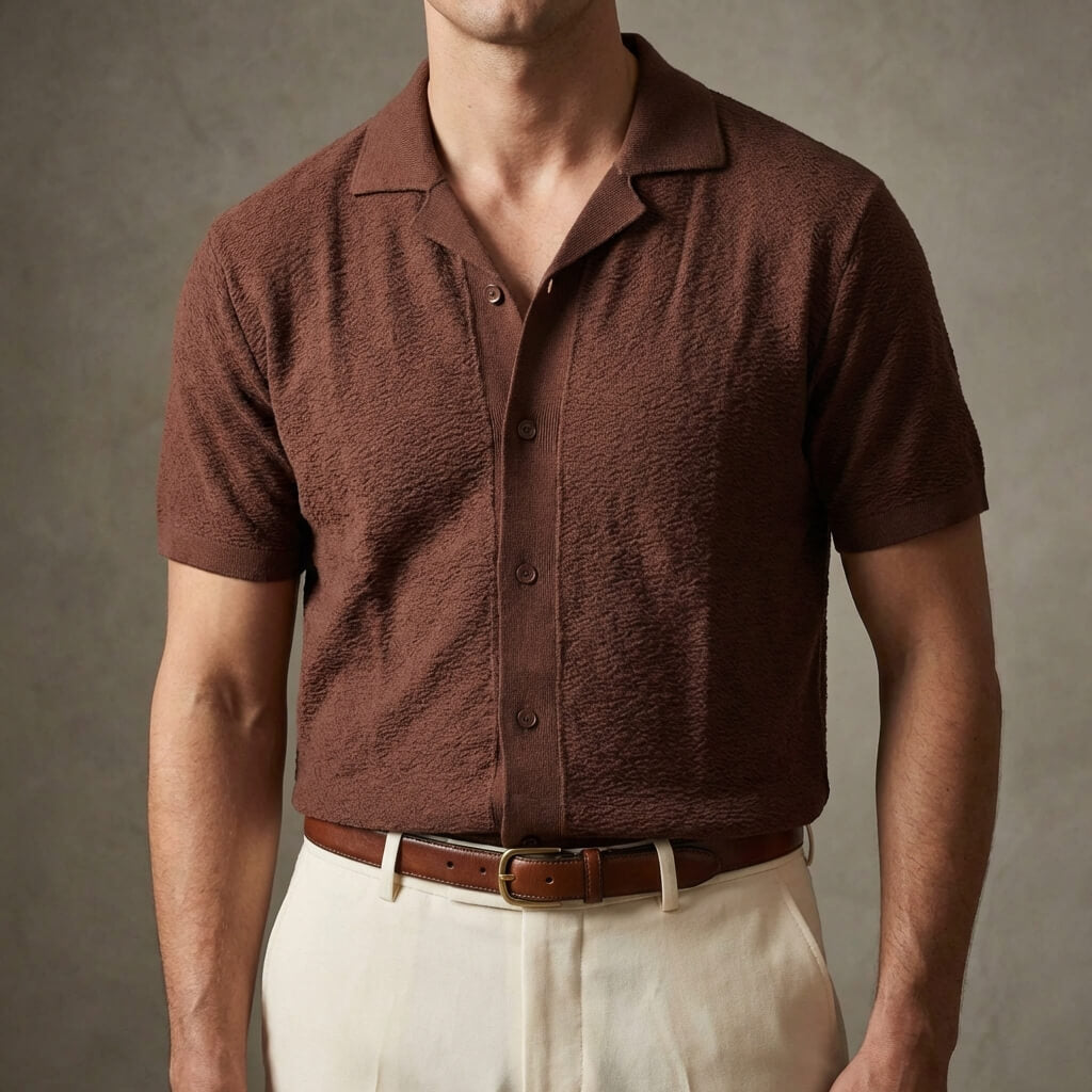 BENNETTVALE MEN’S CAMP COLLAR POLO SHIRT