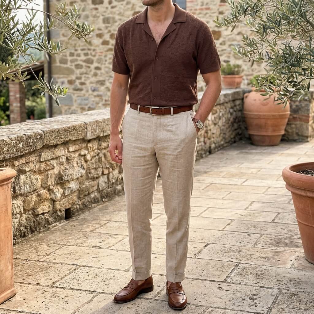 BENNETTVALE MEN’S CAMP COLLAR POLO SHIRT