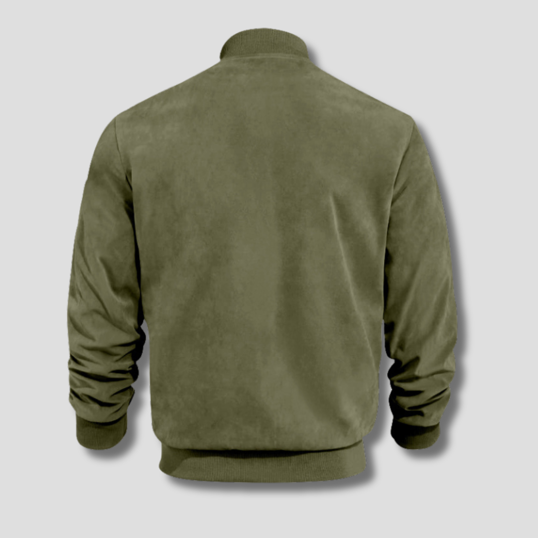 BENNETTVALE MEN’S FAUX SUEDE BOMBER JACKET