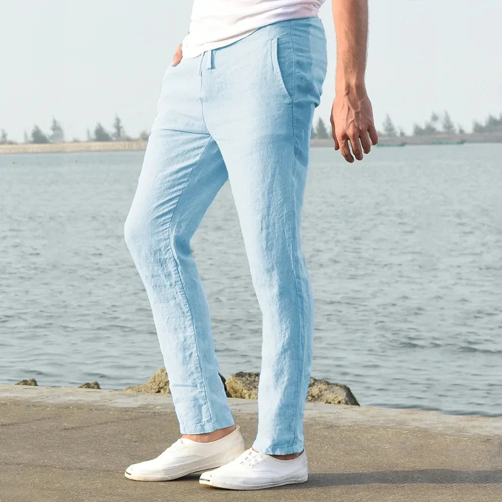 BENNETTVALE MEN’S CASUAL LINEN CITY PANTS