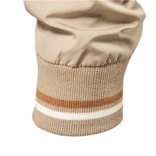 BENNETTVALE MEN’S RIBBED COLLAR BOMBER JACKET