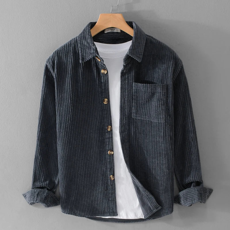 MEN’S CORDUROY BUTTON SHIRT