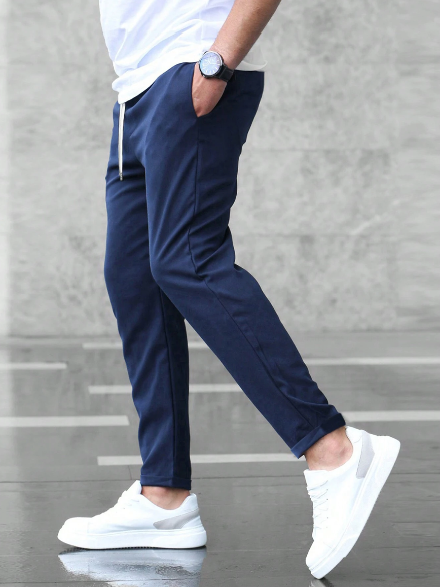 BENNETTVALE MEN’S SLIM FIT DRAWSTRING TROUSERS