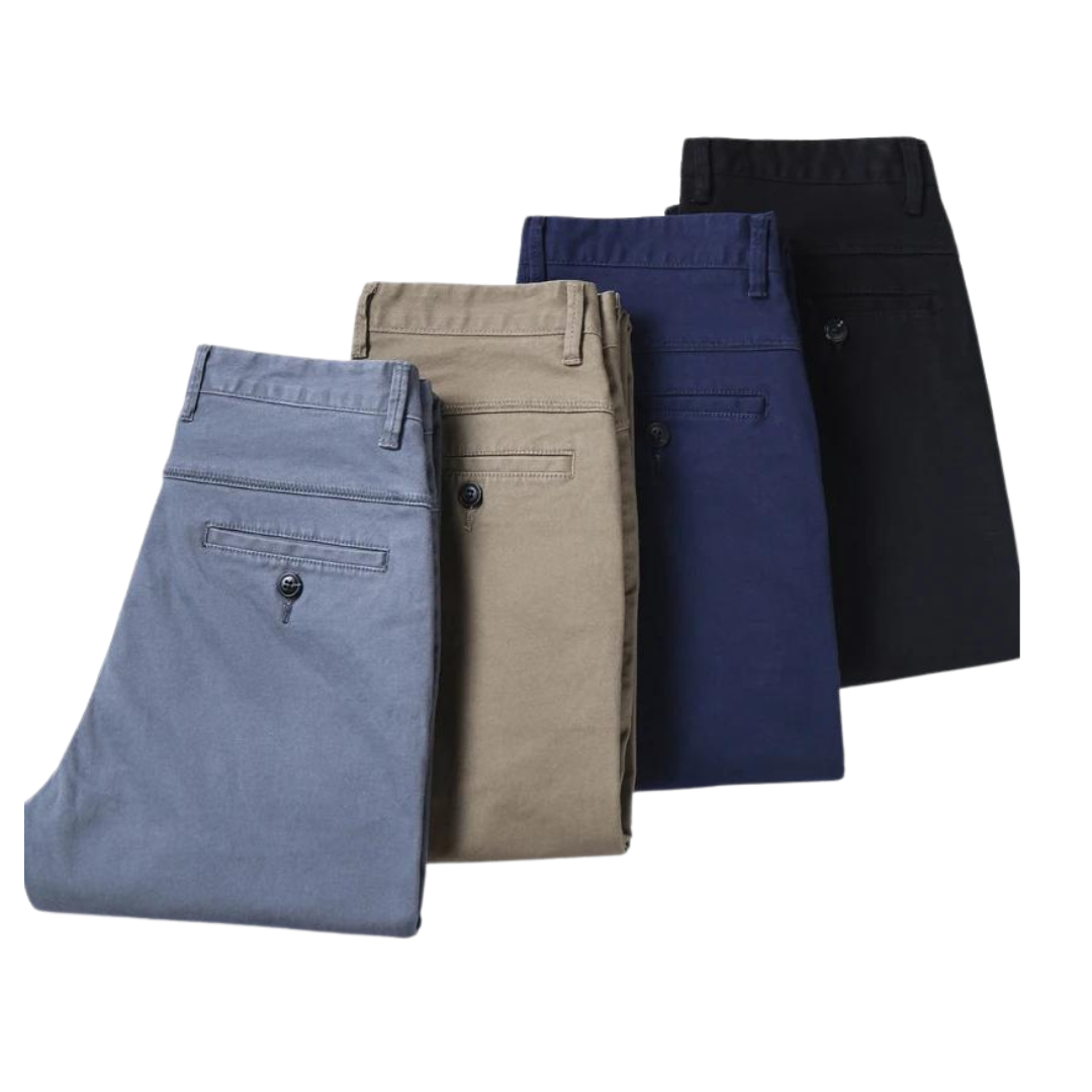 SLIM STRAIGHT CHINO PANTS