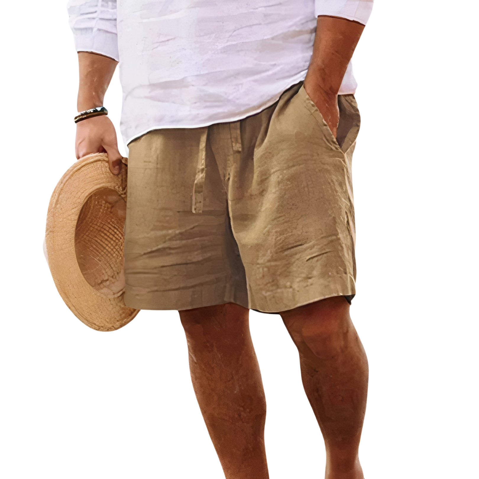 BENNETTVALE MEN’S LINEN SUMMER SHORTS