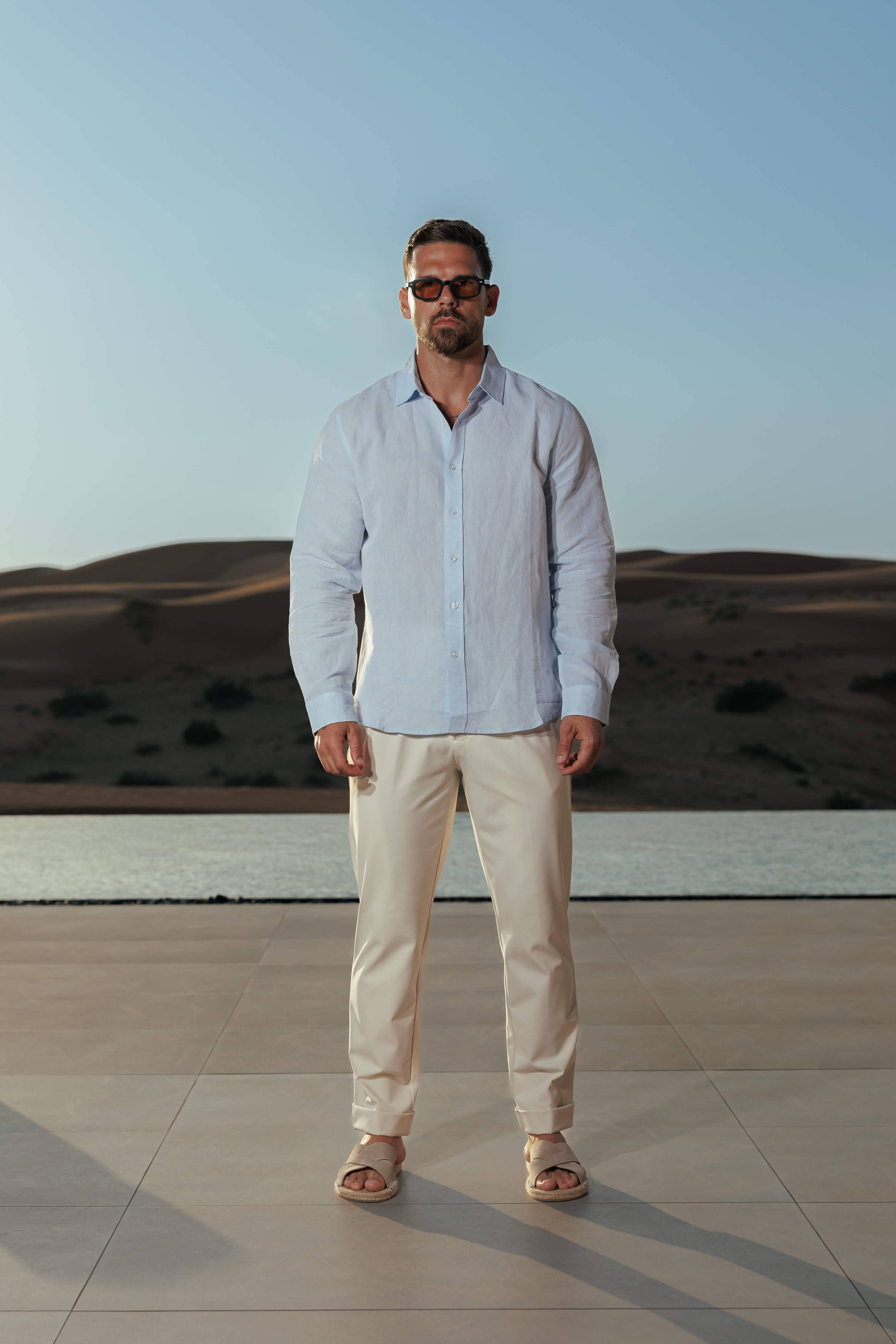 BENNETTVALE MEN’S SUMMER LINEN LONG SLEEVE SHIRT