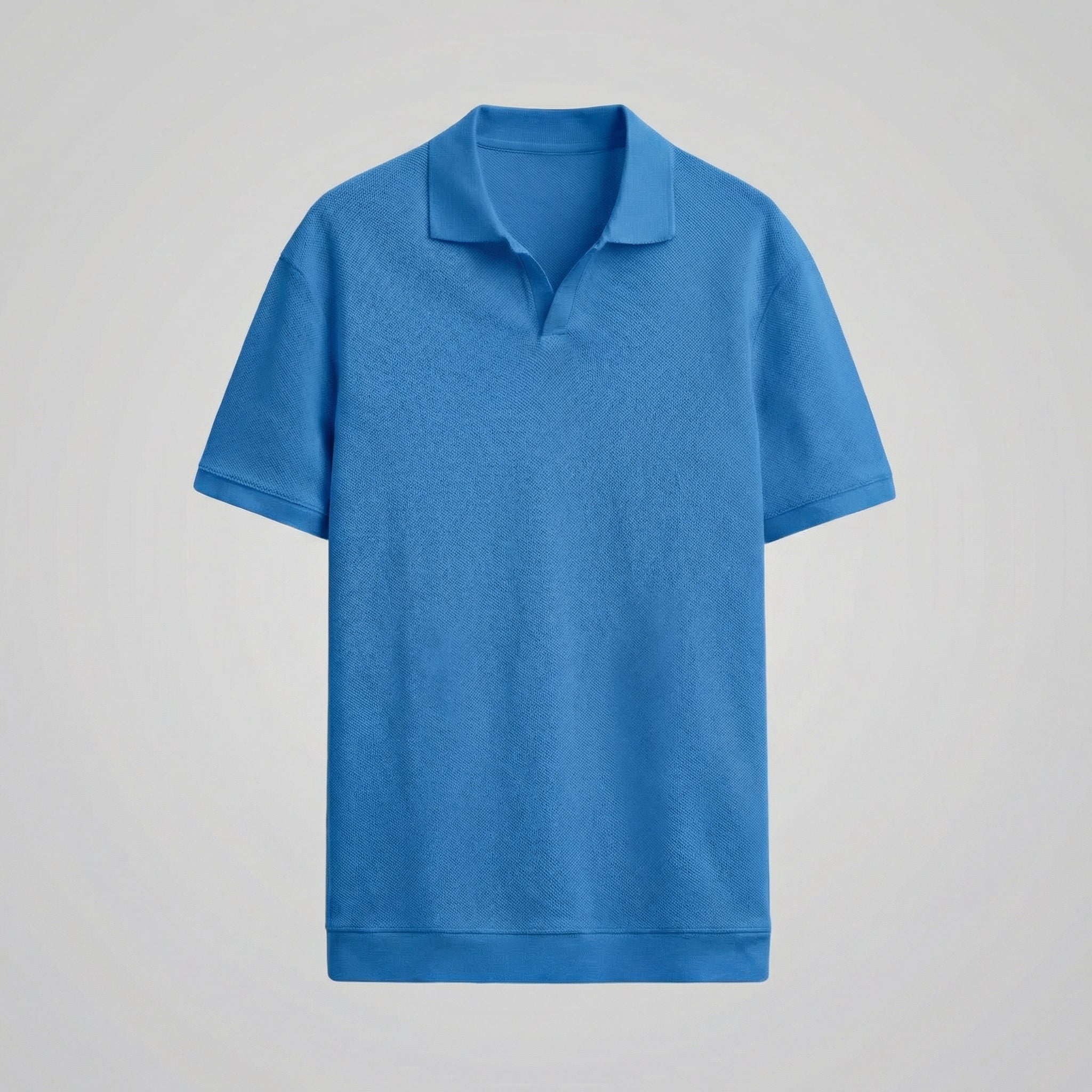 BENNETTVALE MEN’S TEXTURED V-NECK POLO