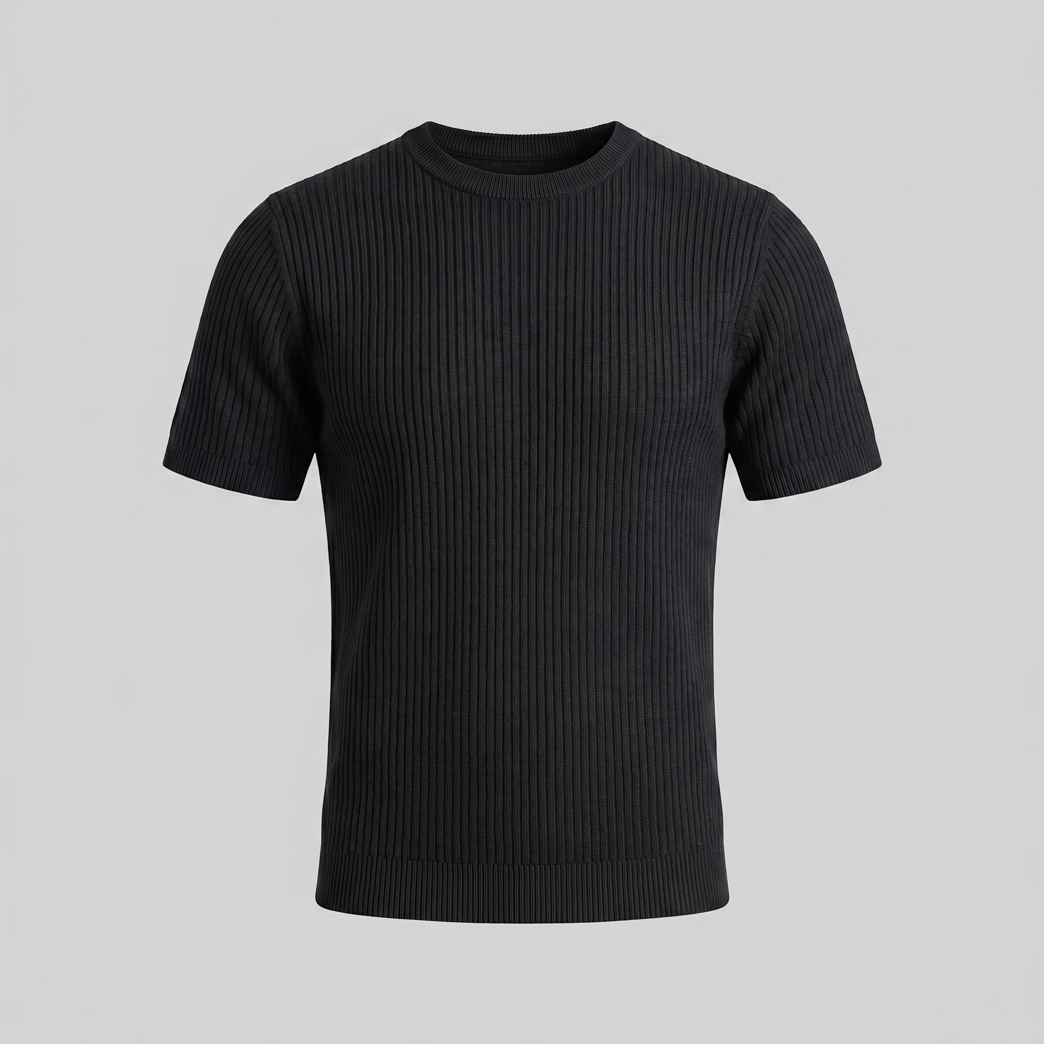 BENNETT MEN’S KNIT RIBBED ESSENTIAL TEE
