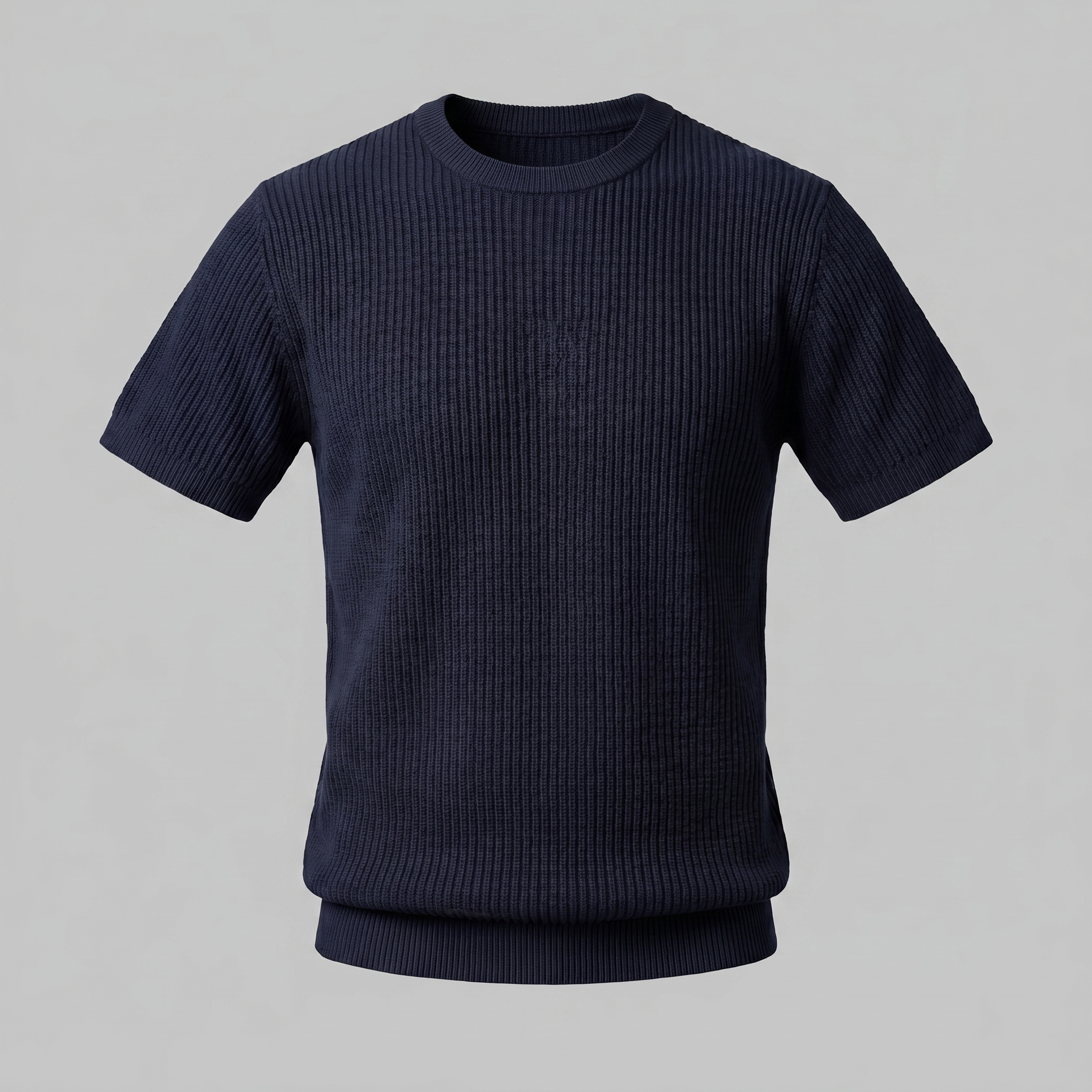 BENNETT MEN’S KNIT RIBBED ESSENTIAL TEE
