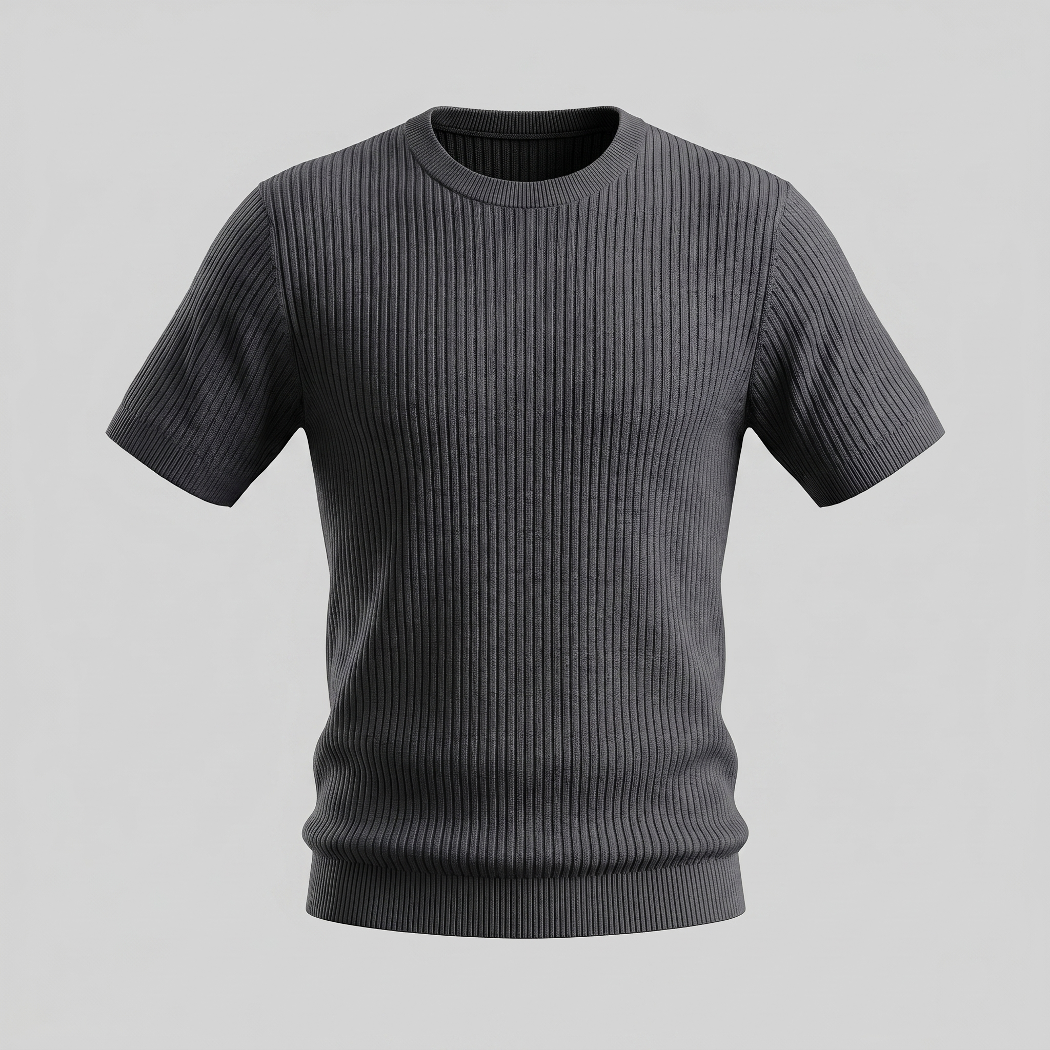 BENNETT MEN’S KNIT RIBBED ESSENTIAL TEE