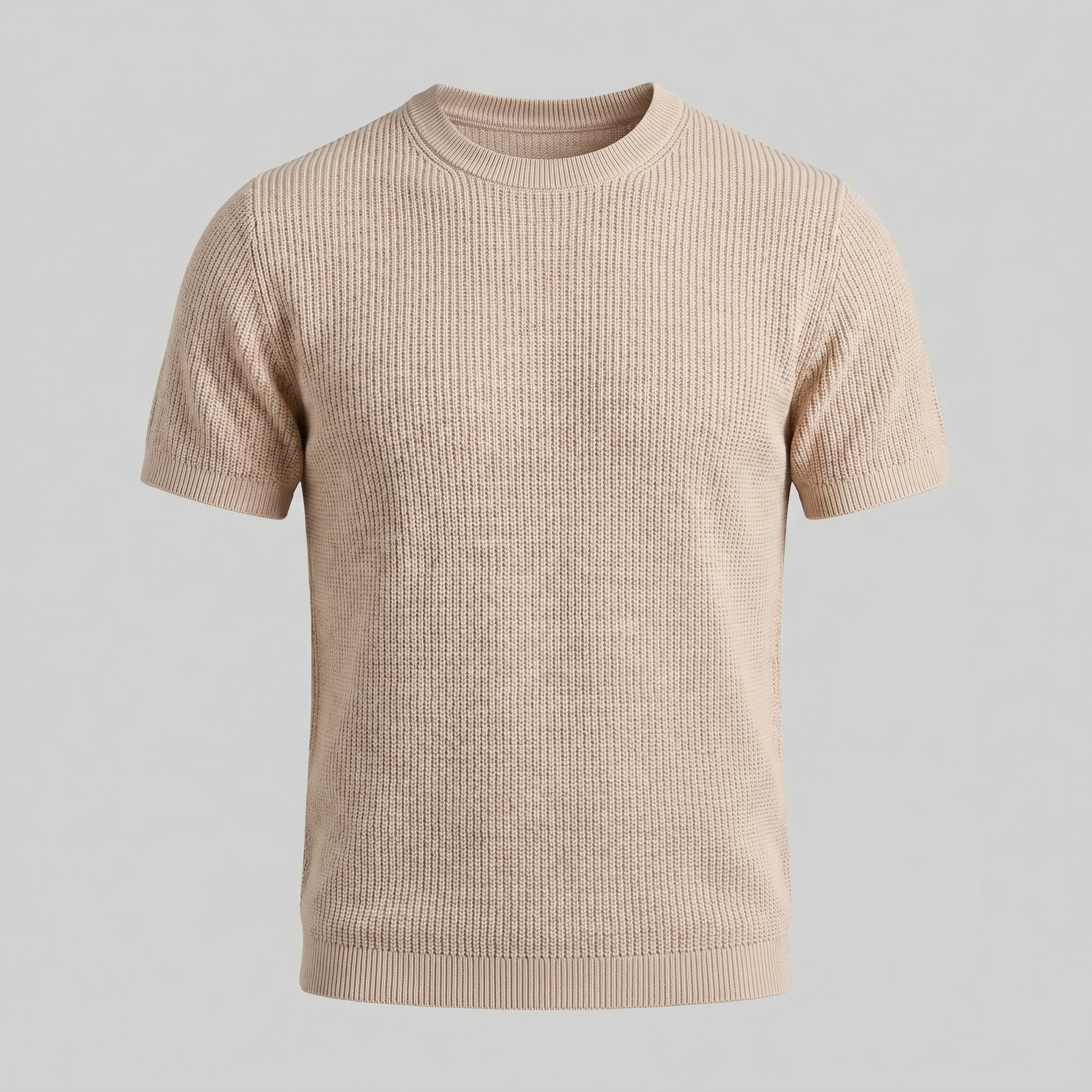 BENNETT MEN’S KNIT RIBBED ESSENTIAL TEE