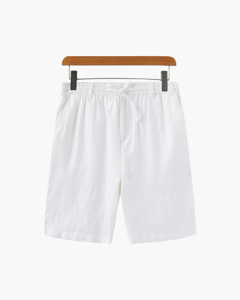 BENNETTVALE MEN’S STRAIGHT FIT LINEN SHORTS